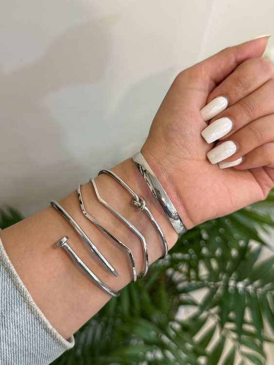 پک تمام بنگل نقره ای - نمای 2