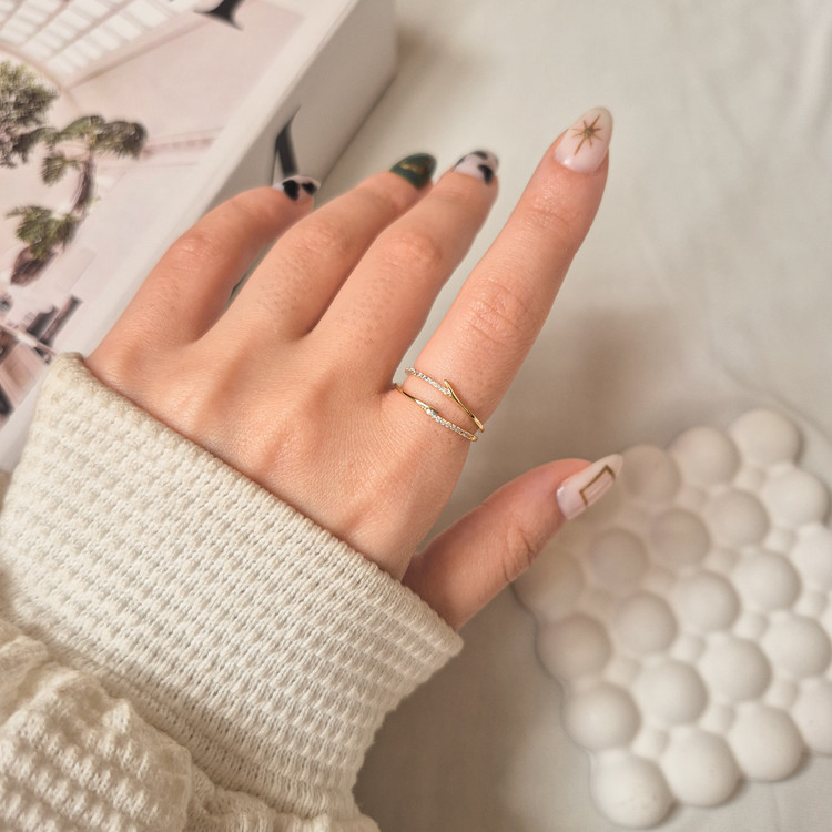 خرید انگشتر دوردیفه ظریف از لیمو اکسسوری