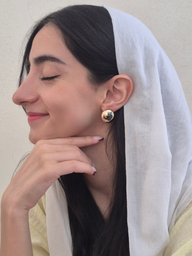 گوشواره مینیمال ترند طلایی